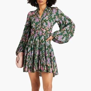 Floral print long sleeve mini dress byTIMO from Anthropologie size Small